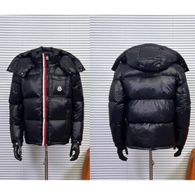 Moncler 128 Series Three-Color Ribbon Shiny Down Jacket-5046  
