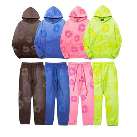 Denim Tears Garland Hooded Pullover Long-Sleeve Sweatshirt-5142  