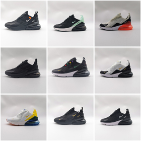 Nike Air Max 270 Retro Impact-resistant Low-top Air Cushioned Casual Running Shoes for Men and Women-2660  